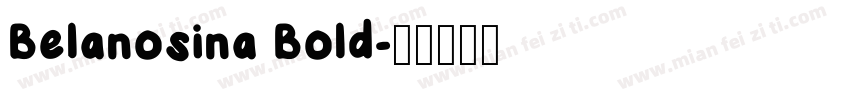 Belanosina Bold字体转换